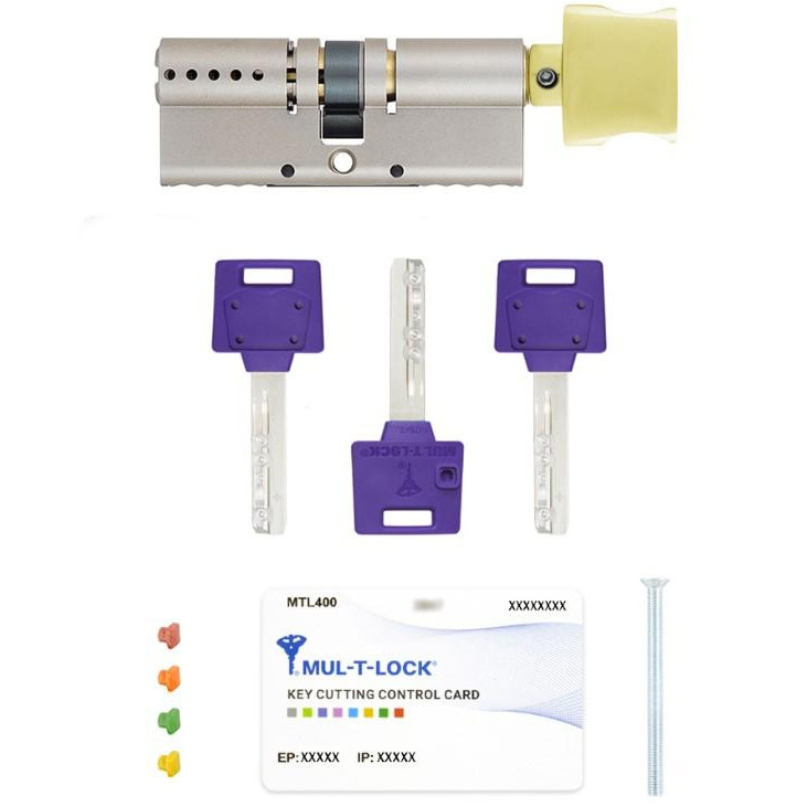 Mul-T-Lock DIN KT XP MTL400/ClassicPro 81 NST 50x31T TO SB CAM30 3KEY DND3D PURPLE INS 4867 BOX S - зображення 1