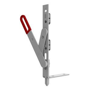 Akpen Шпінгалет дверний посилений для металопластикових дверей, Нікель - зображення 1