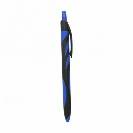 H-Tone Ручка кулькова  автоматична 0,7 мм, чорний корпус, синя, уп. 12 шт (PEN-HT-JJ20165)