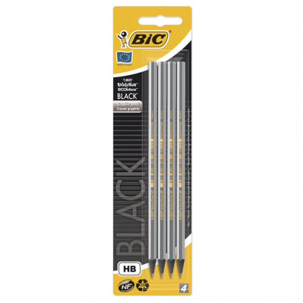 BIC Олівець графітний  Evolution Eco HB чорний в блістері, 4 шт (bc896016) - зображення 1