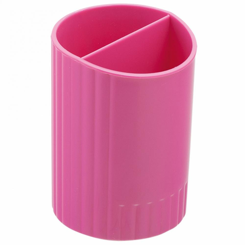 Zibi Подставка для ручек пластиковая круглая , розовая (ZB.3000-10) - зображення 1