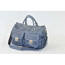 Manufatto Жіноча дорожня сумка зі шкіри Manuffato №8 Crazy Blue