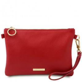 Tuscany Leather Яскрава жіноча сумка-клатч  TL142029 LIPSTICK RED