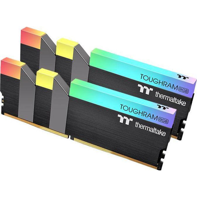 Thermaltake 16 GB (2x8GB) DDR4 4400 MHz TOUGHRAM Black RGB (R009D408GX2-4400C19A) - зображення 1