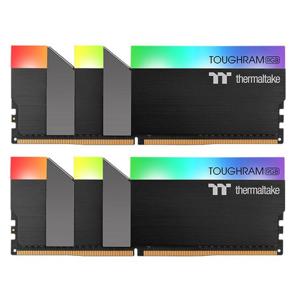 Thermaltake 16 GB (2x8GB) DDR4 4000 MHz TOUGHRAM Black RGB (R009D408GX2-4000C19A) - зображення 1