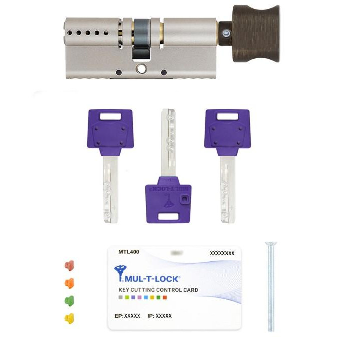 Mul-T-Lock DIN KT XP MTL400/ClassicPro 96 NST 65x31T TO ABR CAM30 3KEY DND3D PURPLE INS 4867 BOX S - зображення 1