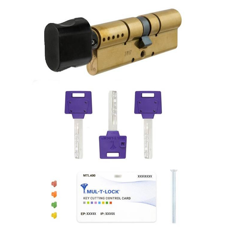 Mul-T-Lock DIN KT XP MTL400/ClassicPro 96 EB 65x31T TO BE CAM30 3KEY DND3D PURPLE INS 4867 BOX S - зображення 1