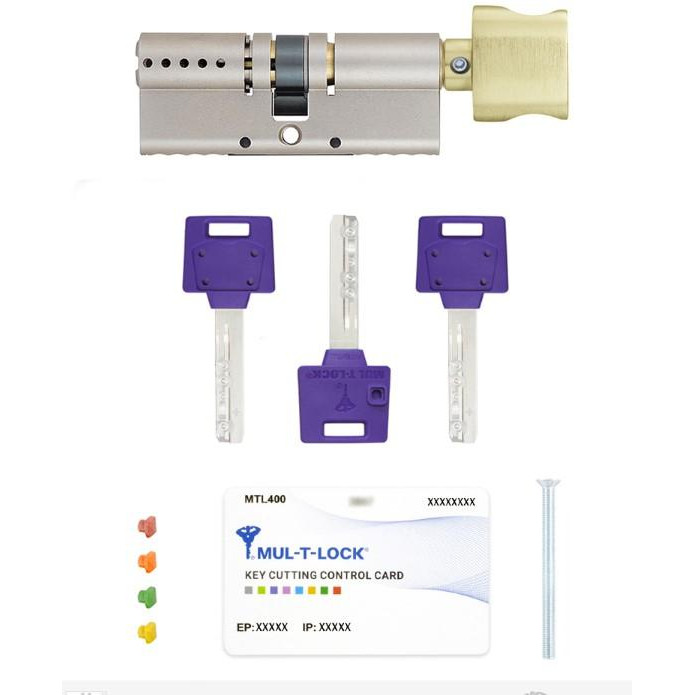 Mul-T-Lock DIN KT XP MTL400/ClassicPro 85 NST 50x35T TO SBM CAM30 3KEY DND3D PURPLE INS 4867 BOX S - зображення 1