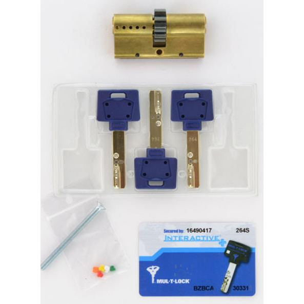 Mul-T-Lock DIN KK XP MTL600/INTERACTIVE+ 125 EB 60x65 CGW 3KEY DND3D BLUE INS 264S+ BOX S - зображення 1