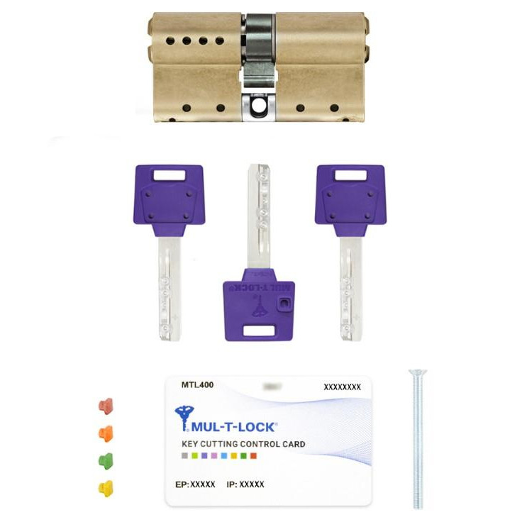 Mul-T-Lock DIN KK XP MTL400/ClassicPro 95 EB 40x55 CAM30 3KEY DND3D PURPLE INS 4867 BOX S - зображення 1