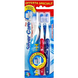 Silver Care Набор зубных щеток  Plus Medium со съемными головками (8009315033378)