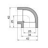 Alfa-Plast Уголок PPR 25, 90° (APEL9025XXX) - зображення 2