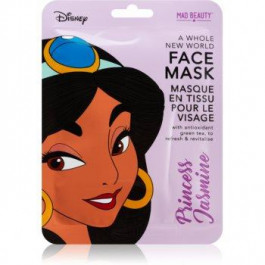Mad Beauty Disney Princess Jasmine відновлююча тканинна маска з екстрактом зеленого чаю 25 мл