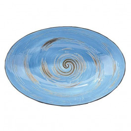 Wilmax Блюдо овальное глубокое  Spiral Blue WL-669640 / A (25х16,5х6см)