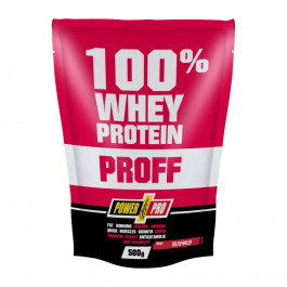 Power Pro 100% Whey Protein Proff 500 g /16 servings/ Полуниця