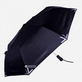 Fare Зонт мужской полуавтоматический с фонариком и светоотражающими вставками  Safebrella (черный) (FARE5