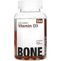 T-RQ Vitamin D3 50 Вітамін Д3 смак персик, манго, полуниця 60 жувальних цукерок