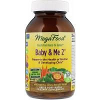MegaFood Baby & Me 2 120 Tabs Вітаміни та мінерали для вагітних 2 - зображення 1
