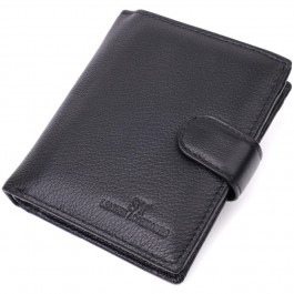 ST Leather Чоловічий гаманець з натуральної шкіри чорний  22479