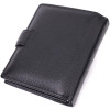 ST Leather Чоловічий гаманець з натуральної шкіри чорний  22479 - зображення 2