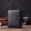 ST Leather Чоловічий гаманець з натуральної шкіри чорний  22479 - зображення 7