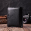 ST Leather Чоловічий гаманець з натуральної шкіри чорний  22479 - зображення 8