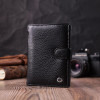 ST Leather Чоловічий гаманець з натуральної шкіри чорний  22478 - зображення 8