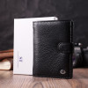 ST Leather Чоловічий гаманець з натуральної шкіри чорний  22478 - зображення 10