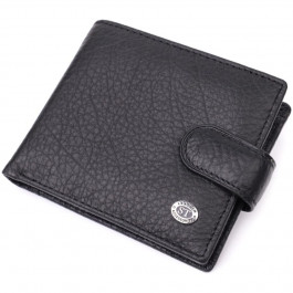 ST Leather Чоловічий гаманець з натуральної шкіри чорний  22471