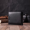 ST Leather Портмоне для чоловіків з натуральної шкіри чорний  22459 - зображення 8