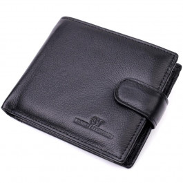 ST Leather Чоловічий гаманець з натуральної шкіри чорний  22444