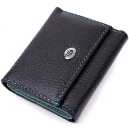 ST Leather Жіночий гаманець з натуральної шкіри чорний  19504