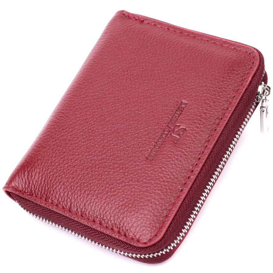 ST Leather Шкіряний гаманець для жінок бордового кольору  19491 - зображення 1