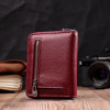 ST Leather Шкіряний гаманець для жінок бордового кольору  19491 - зображення 7