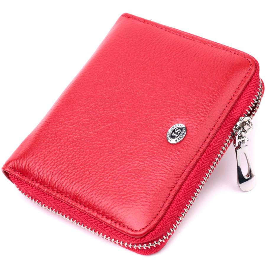 ST Leather Жіноче портмоне з натуральної шкіри червоне  19486 - зображення 1