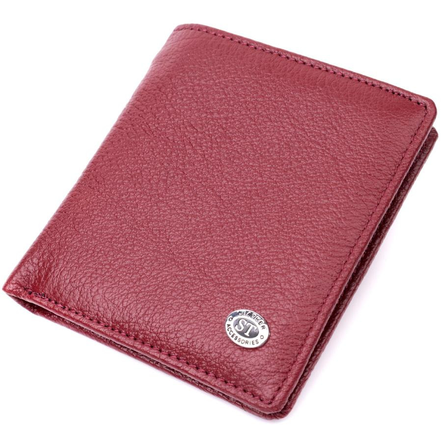 ST Leather Жіночий гаманець із натуральної шкіри бордовий  19476 - зображення 1