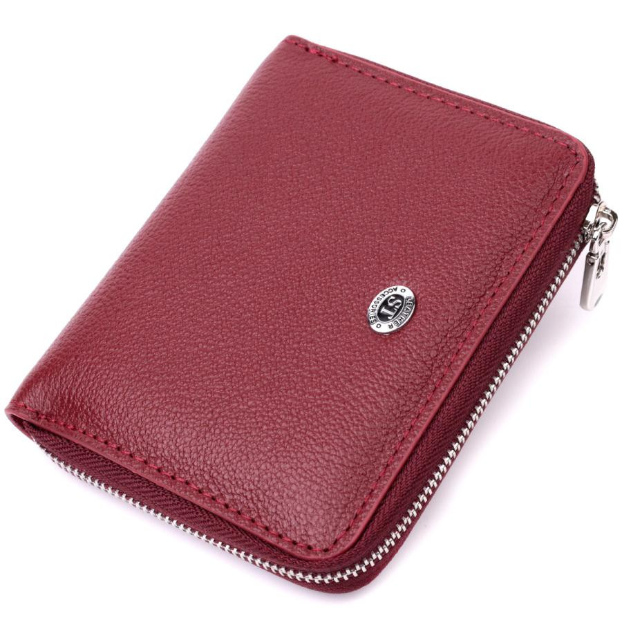 ST Leather Жіночий шкіряний гаманець бордовий  19485 - зображення 1