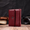 ST Leather Шкіряний жіночий гаманець бордовий  19480 - зображення 7