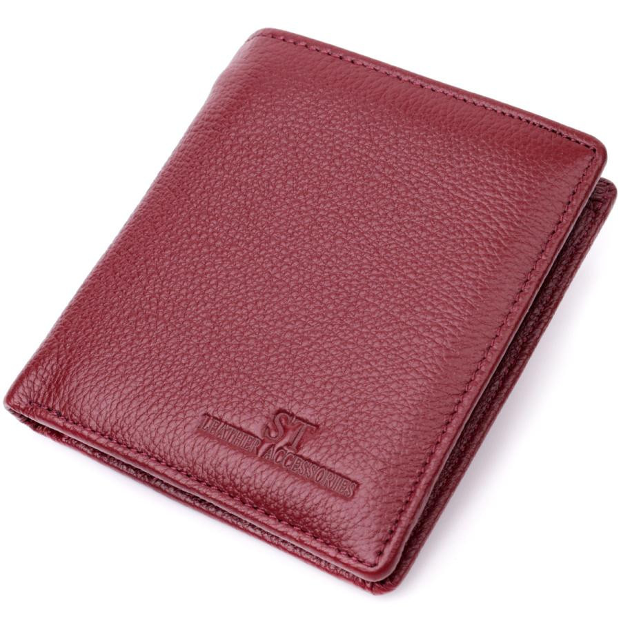 ST Leather Жіночий гаманець із натуральної шкіри бордовий  19467 - зображення 1