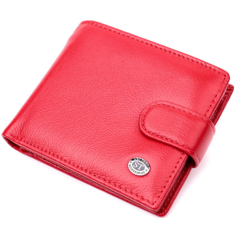 ST Leather Жіноче портмоне з натуральної шкіри червоне  19471 - зображення 1