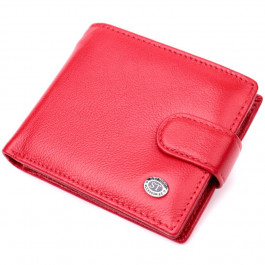 ST Leather Жіноче портмоне з натуральної шкіри червоне  19471