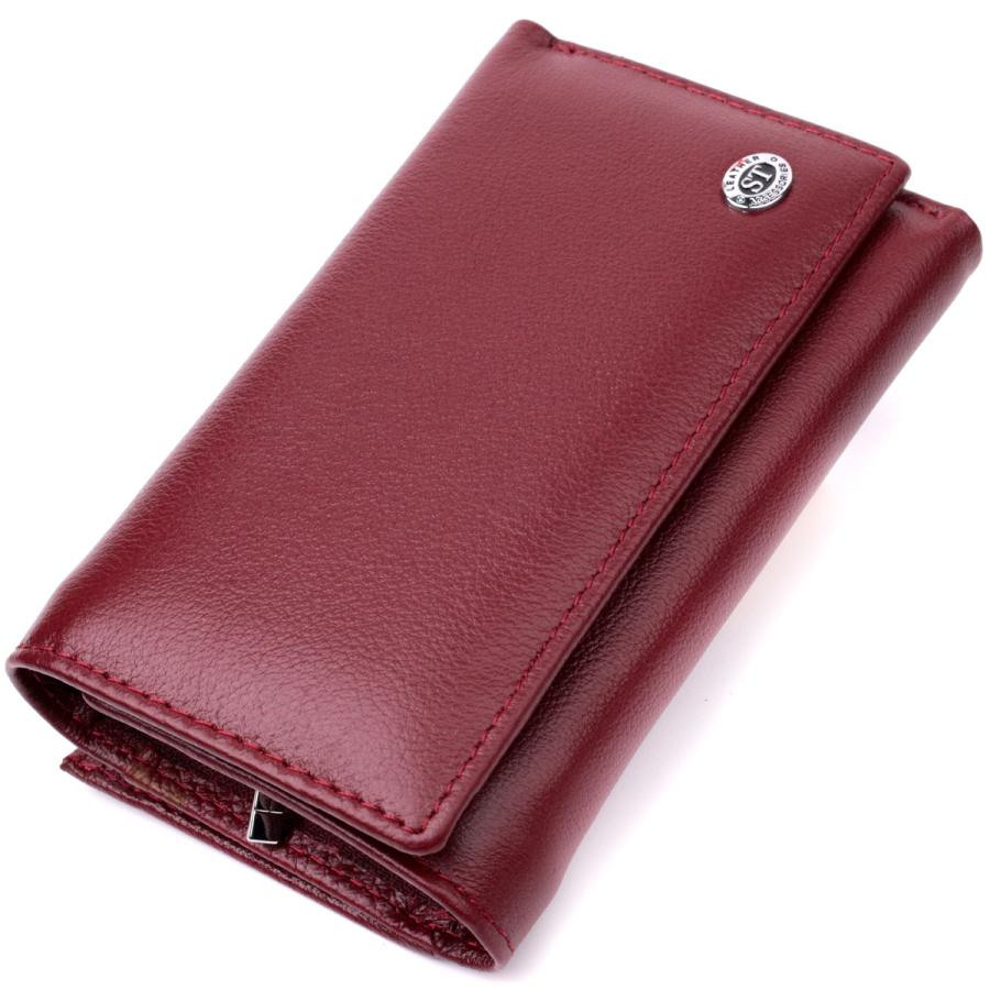 ST Leather Жіночий гаманець із натуральної шкіри бордовий  19470 - зображення 1