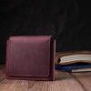 Grande Pelle Чоловічий гаманець із натуральної шкіри бордовий  16805 - зображення 7