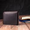 Grande Pelle Чоловічий гаманець з натуральної шкіри коричневий  16803 - зображення 7