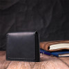 Grande Pelle Чоловічий гаманець із натуральної шкіри чорний  16802 - зображення 7