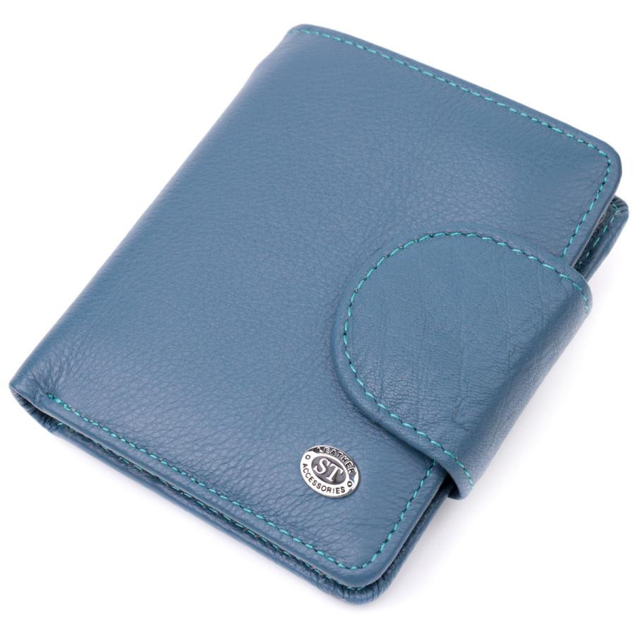 ST Leather Шкіряний жіночий гаманець бірюзовий  19457 - зображення 1