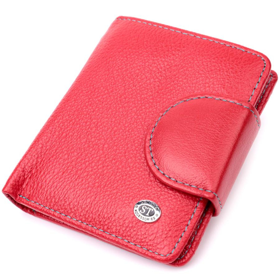 ST Leather Шкіряний жіночий гаманець червоний  19453 - зображення 1