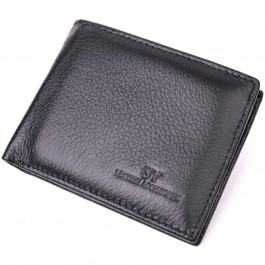 ST Leather Чоловіче портмоне з натуральної шкіри чорне  22482