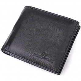 ST Leather Шкіряне чоловіче портмоне із затискачем чорне  22481