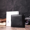 ST Leather Шкіряне чоловіче портмоне із затискачем чорне  22481 - зображення 8
